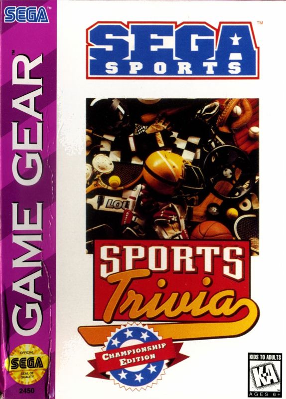 Sports Trivia box art for Sega Game Gear